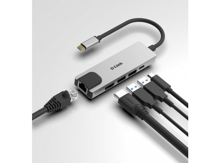 D-Link DUB-M520 HUB USB-C USB 3.0 HDMI