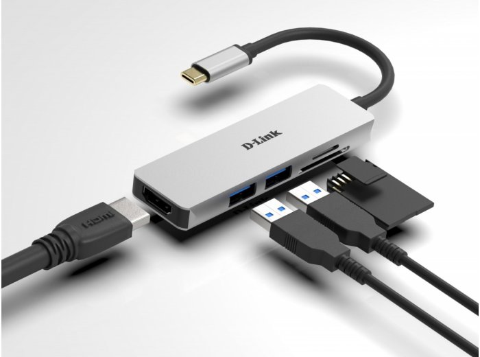 D-Link DUB-M530 HUB USB-C USB 3.0 HDMI SD/microSD
