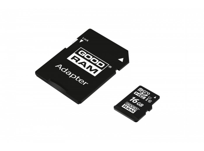 Karta pamięci microSDHC 16GB CL10 + adapter