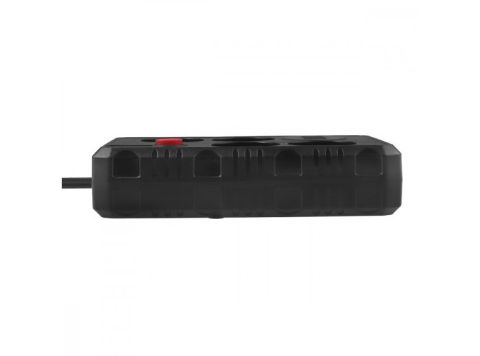 Listwa zasilająca MCE393 B 4 gniazda 3xUSB 110-240V AV 50/60Hz 1A max 2500W 3m czarna