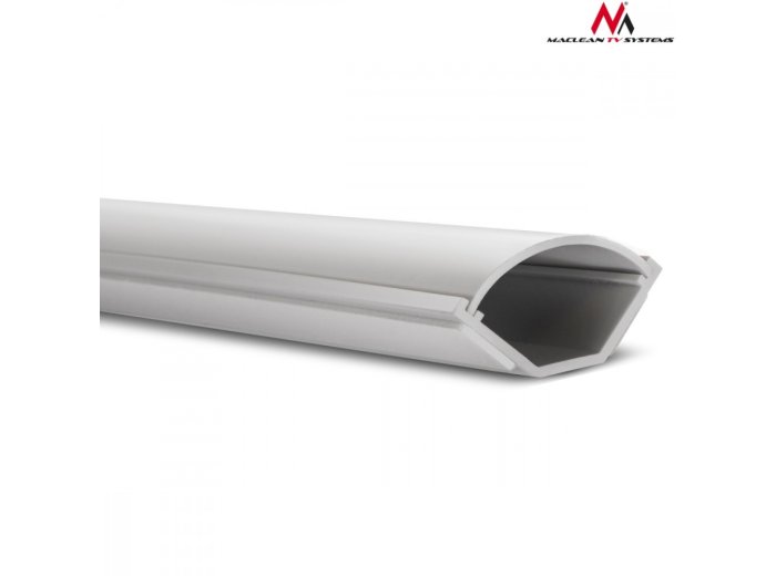 Listwa maskująca kanał kablowy 1.5m 43x23 mm Biała MCTV-575 z taśmą