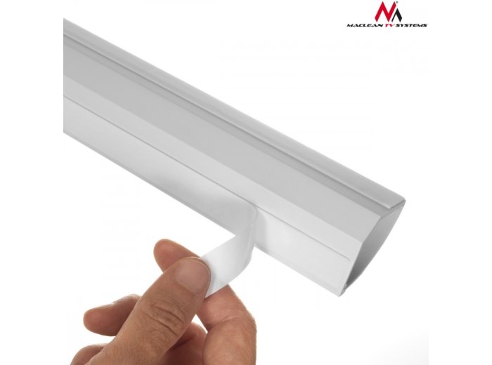 Listwa maskująca kanał kablowy 1.5m 43x23 mm Biała MCTV-575 z taśmą