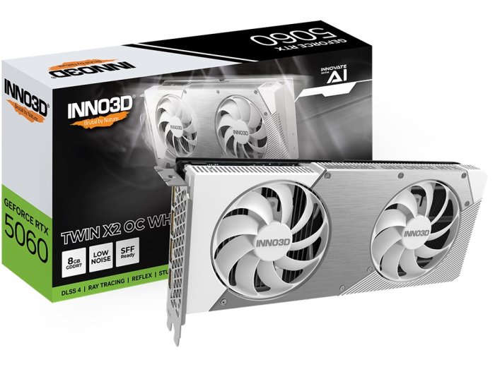 Karta graf. INNO3D RTX 5060 Twin X2 OC 8GB WHITE