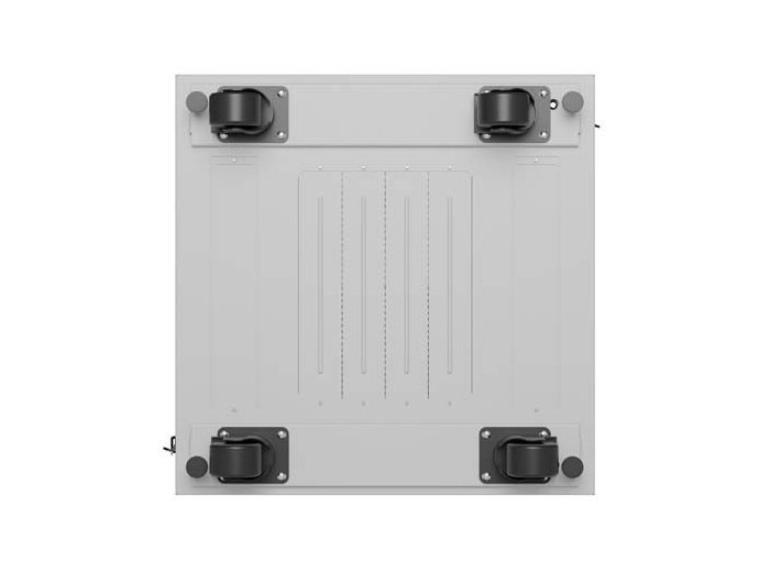Szafa instalacyjna rack stojąca 19 cali 15U 600x600 drzwi perforowane LCD (Flat pack) szara