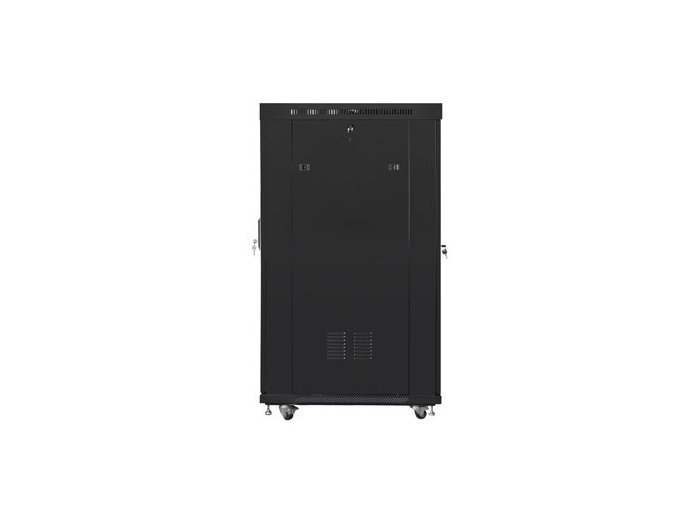 Szafa stojąca 19 cali 22U 800x1000 drzwi perforowane LCD (flat pack) V2 czarna