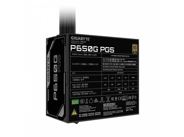 Zasilacz P650G 650W PG5 120mm hydraulic fan ATX