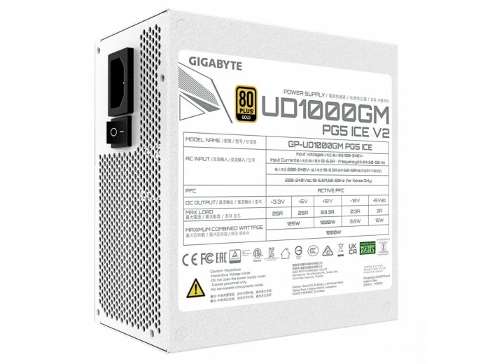 Zasilacz modularny 1000W GP-UD1000GM PG5 V2 ICE 80+ Gold