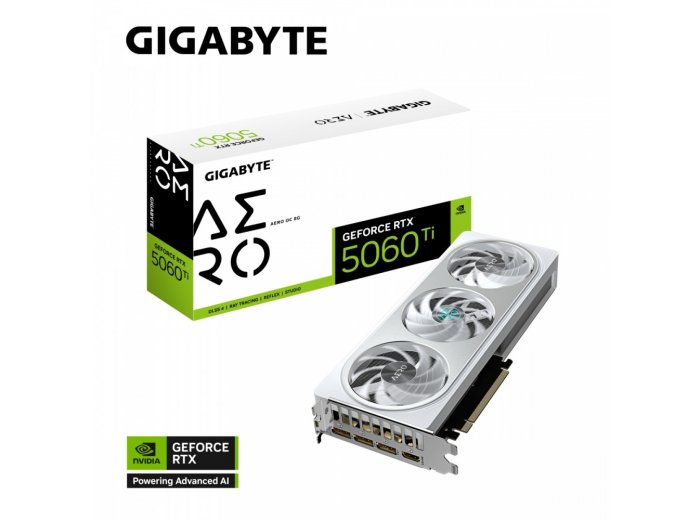 Karta graficzna GeForce RTX 5060 Ti AERO OC 8GB 128BIT GDDR7 HDMI/3DP