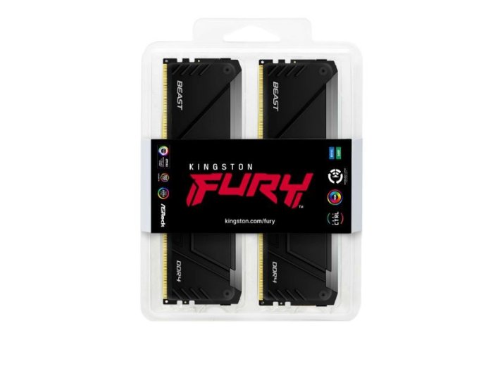 Pamięć DDR4 Fury Beast RGB 16GB(2* 8GB)/3600 CL17