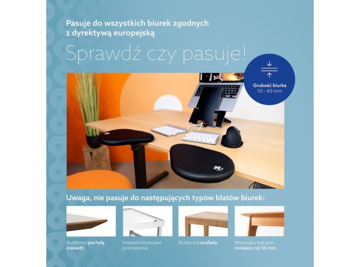 Podłokietnik ergonomiczny SPLIT/BLACK RGOARMSP R-GO TOOLS