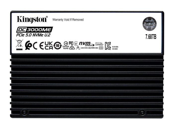 Dysk SSD Kingston DC3000ME 7.68TB U.2 (15mm) NVMe PCIe 5.0 SEDC3000ME/7T6 (DWPD 1) TCG