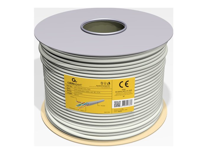 Kabel UTP GEMBIRD UPC-5004E-SOL/100 (UTP; 100m; kat. 5e; kolor szary)