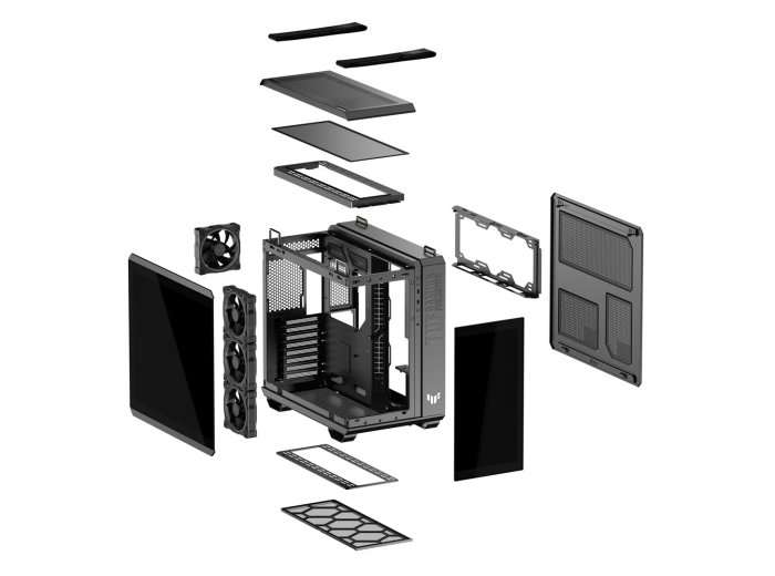 Obudowa Asus TUF GAMING GT502 HORIZON TG ARGB BLACK