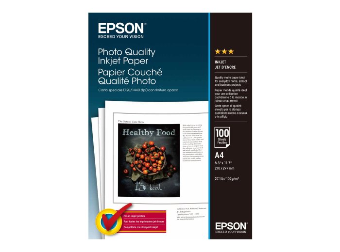 EPSON C13S041061 Papier Epson photo Quality Ink Jet 105g A4 100ark