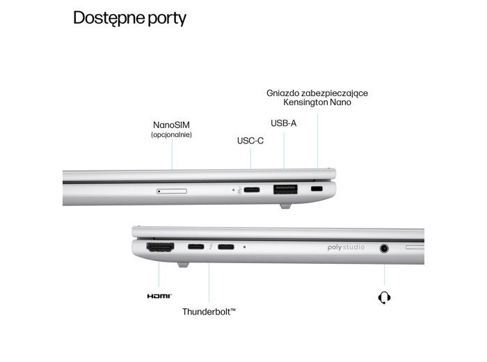 HP EliteBook 8 G1i Ultra 7 255U 14.0"WUXGA IPS 400nits Eye Ease AG 24GB DDR5 5600 SSD512 Arc Cam 5Mpx 62Wh W11Pro Srebrny lodowiec 3Y OnSite