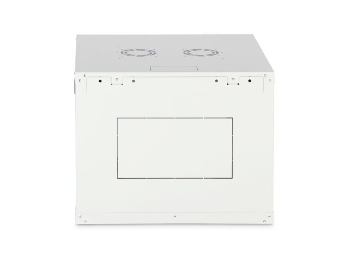 Szafa sieciowa wisząca DYNAmic 19" 9U rack 600x600, drzwi szyba, szary, niedzielona, złożona, 60kg