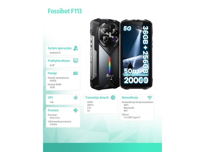 Smartfon F113 gray