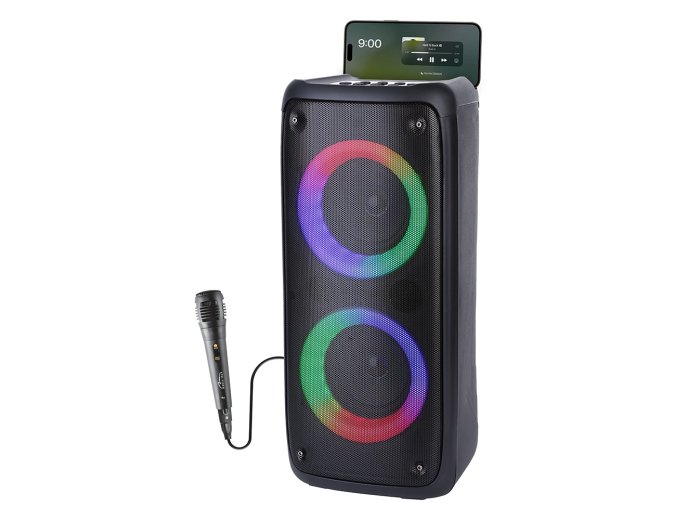 Głośnik FUNBOX BT MT3181 Bluetooth 5.0/TWS/MP3/MicroSD/USB/AUX/Equalizer/Jack 6.3/RGB/USB-C/ RMS 40W/PMPO 1000W