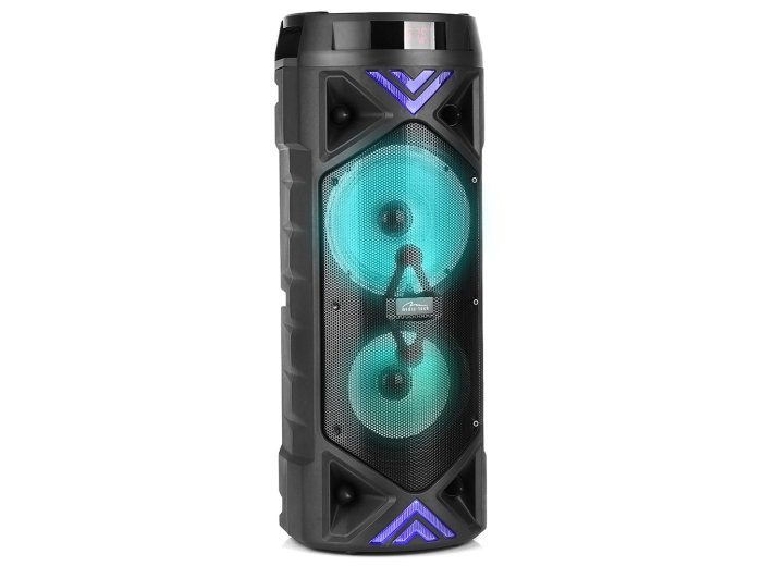 Głośnik FUNBOX KEG PRO MT3182 Karaoke/Bluetooth 5.0+EDR/FM/MP3/MicroSD/USB/Equalizer/AUX/Jack 6.3/Pilot/LED/RMS 50W/PMPO 1400W