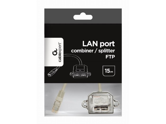 Adapter rozdzielacz LAN RJ-45/2XRJ-45 FTP