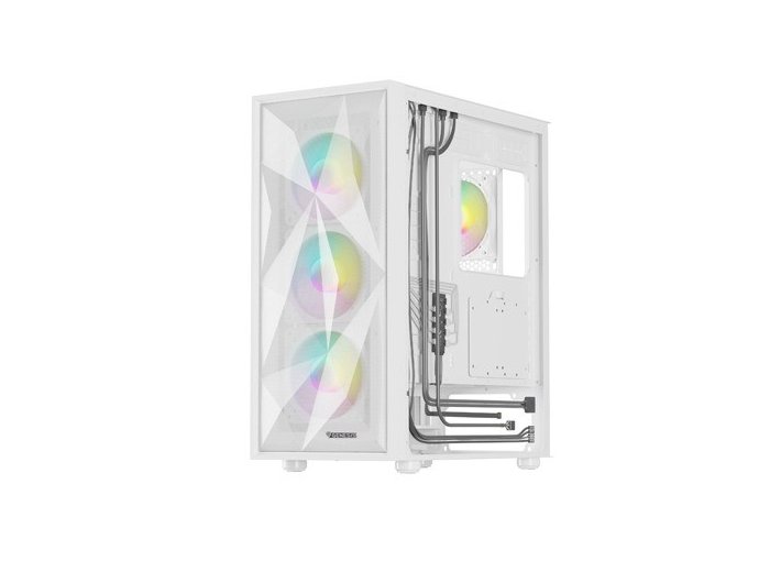 Obudowa Genesis Diaxid 605 ARGB MIDI TOWER USB-C Biała