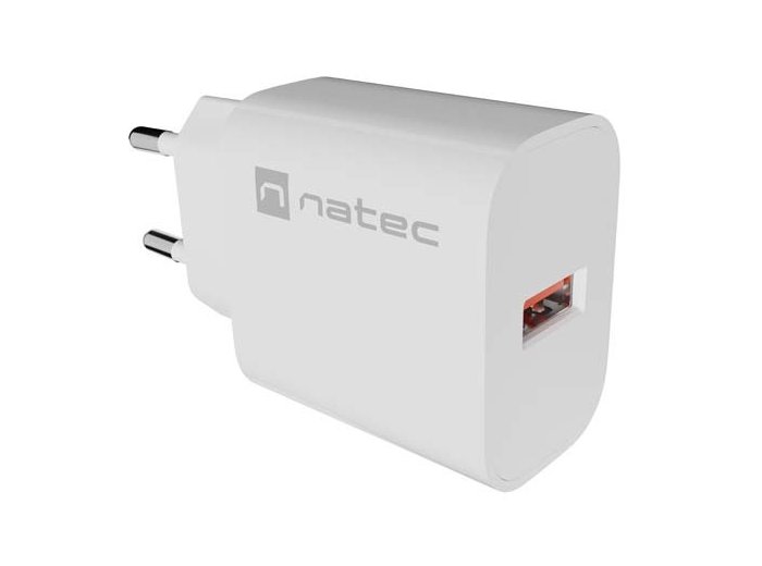 Ładowarka sieciowa Ribera 1xUSB-A 18W biała