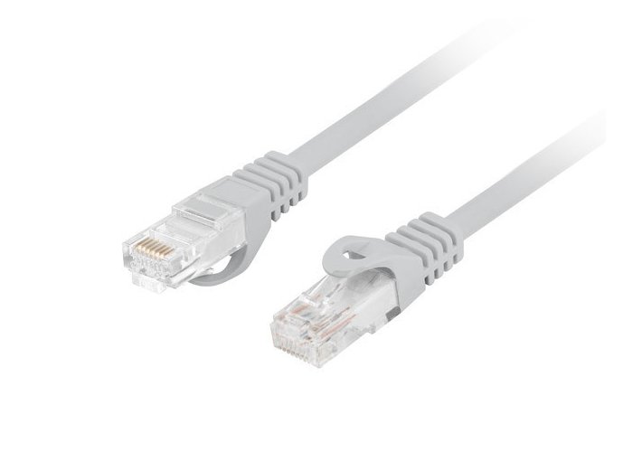 Patchcord kat.6 UTP LSZH CU 5m szary fluke passed