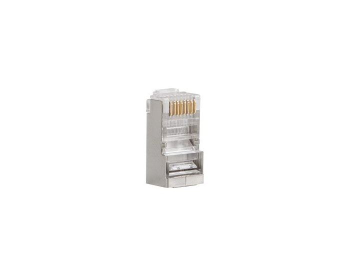 Wtyk sieciowy RJ45 8P8C kat.5E FTP (100szt) do linki i do drutu