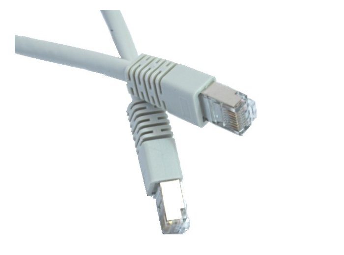 Patch cord ekranowany FTP kat.6 osłonka zal. 15M szary