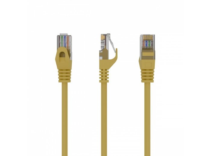 Patch cord Kat.6 UTP 1m żółty