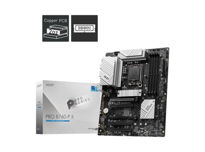 Płyta główna PRO B760-P II S1700 4DDR5 DP/HDMI ATX