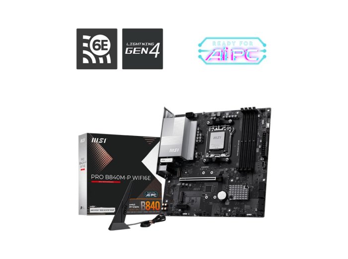 Płyta główna PRO B840M-P WIFI6E AM5 4DDR5 ATX