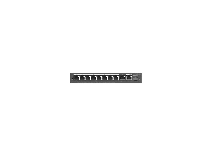 Ruijie Networks RG-ES210GS-P łącza sieciowe Zarządzany L2 Gigabit Ethernet (10/100/1000) Obsługa PoE Czarny