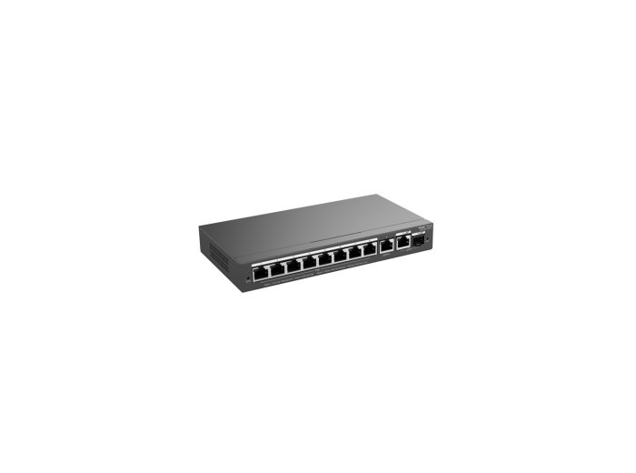 Ruijie Networks RG-ES210GS-P łącza sieciowe Zarządzany L2 Gigabit Ethernet (10/100/1000) Obsługa PoE Czarny