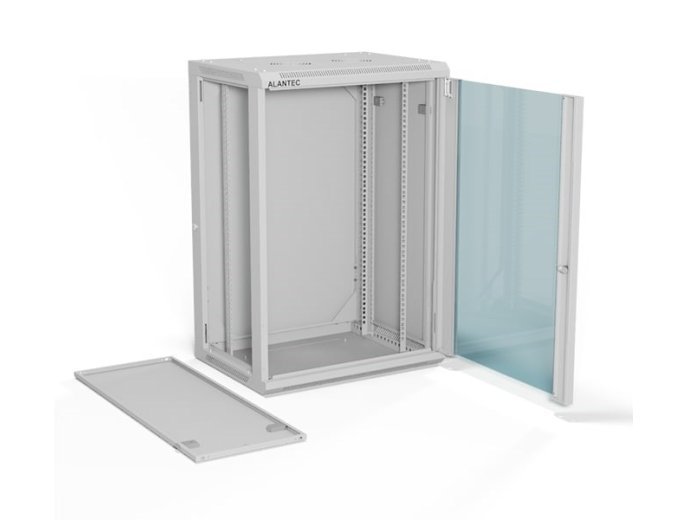 ALANTEC Szafa wisząca 19" 18U 600x450, kolor szary