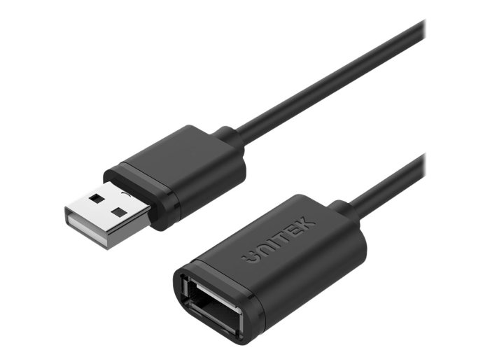 UNITEK PRZEDŁUŻACZ USB 2.0 AM-AF 3M, Y-417GBK