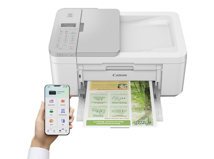 Canon PIXMA TR4756i | Druk atramentowy | Kolor | Drukarka wielofunkcyjna | A4/Prawo | Sieć Wi-Fi | Biały