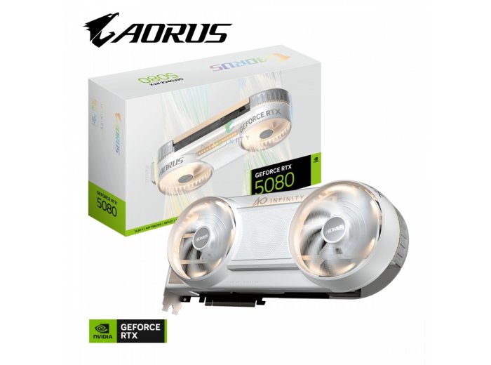 Karta graficzna AORUS GeForce RTX 5080 INFINITY WOOD 16G 256bit