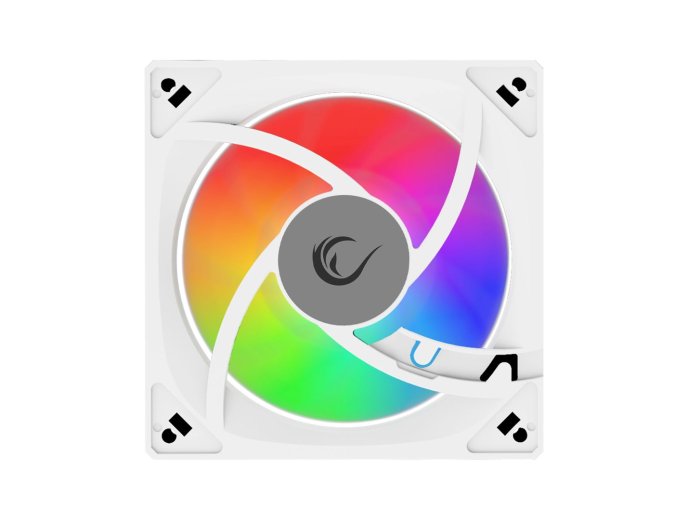 RAMPAGE WENTYLATOR DO OBUDOWY 120MM 1800RPM INFINITE LOOP ARGB WHITE PWM