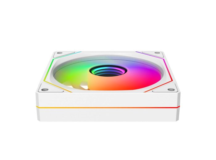 RAMPAGE WENTYLATOR DO OBUDOWY 120MM 1800RPM INFINITE LOOP ARGB WHITE PWM