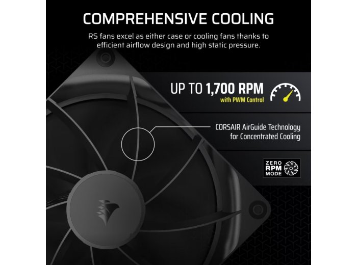 Wentylator RS140 140mm Fan Single Pack