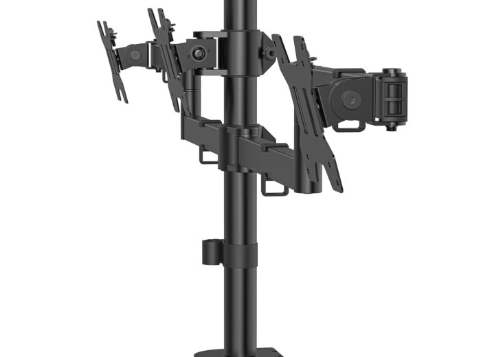 Hama 00220899 uchwyt / stojak do monitorów 68,6 cm (27") Biurko Czarny