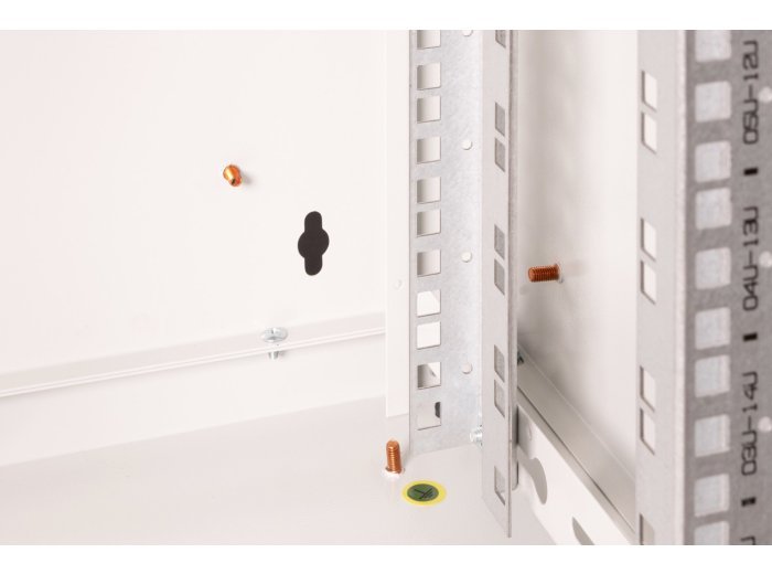 Digitus Szafa sieciowa wisząca Unique 19" 16U rack 600x450, drzwi szyba, szary, niedzielona, złożona, 100kg