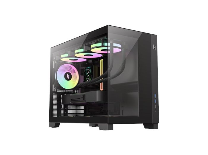 GameMax NEX C33 BK zabezpieczenia & uchwyty komputerów Czarny