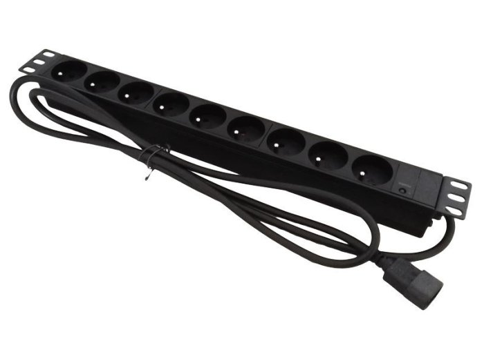 Listwa zasilająca 19" 9xCEE 7/5 wtyk C14