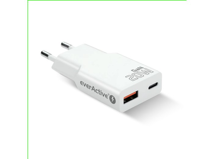 Ładowarka sieciowa SUPER SLIM QC 3.0 20W 1XUSB 1XUSB-C biała SC-340Q