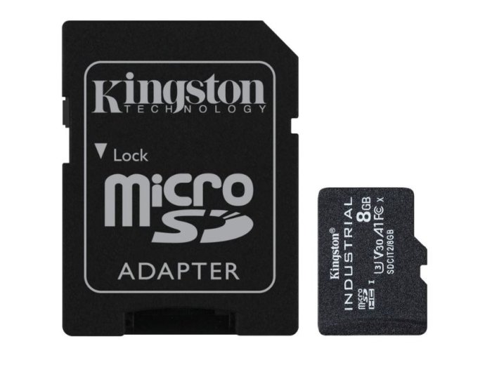 Karta pamięci microSD 8GB CL10 UHS-I Industrial bez adaptera