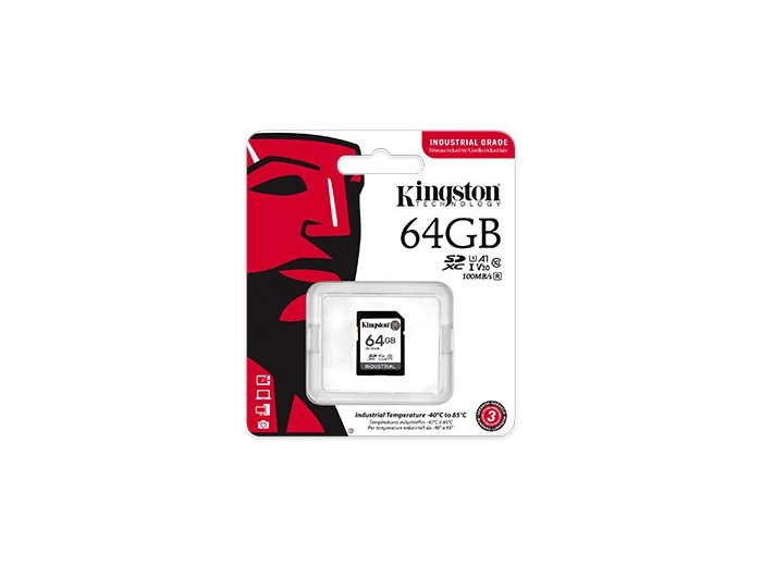 Karta pamięci SD 64GB Industrial C10 UHS-I U3 V30 A1 pSLC