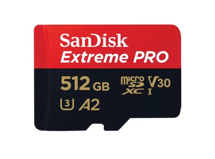 Karta pamięci Extreme Pro microSDXC 512GB 200/140 MB/s A2 V30 U3