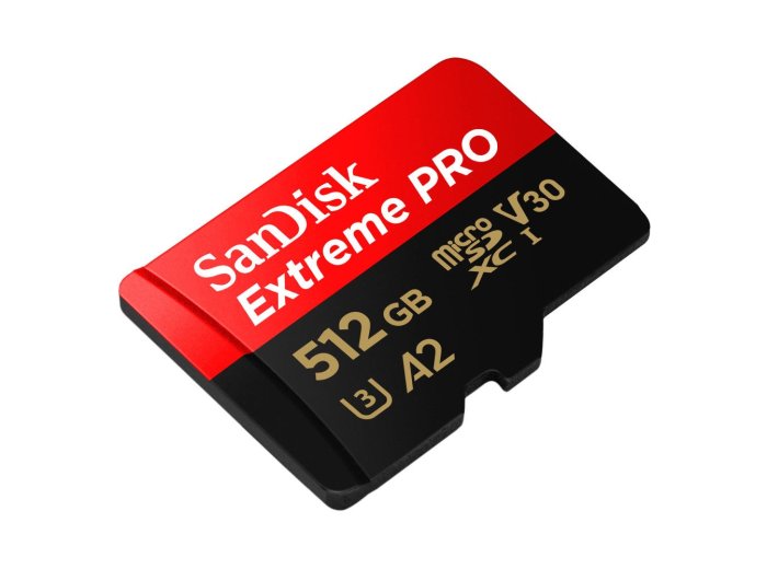 Karta pamięci Extreme Pro microSDXC 512GB 200/140 MB/s A2 V30 U3